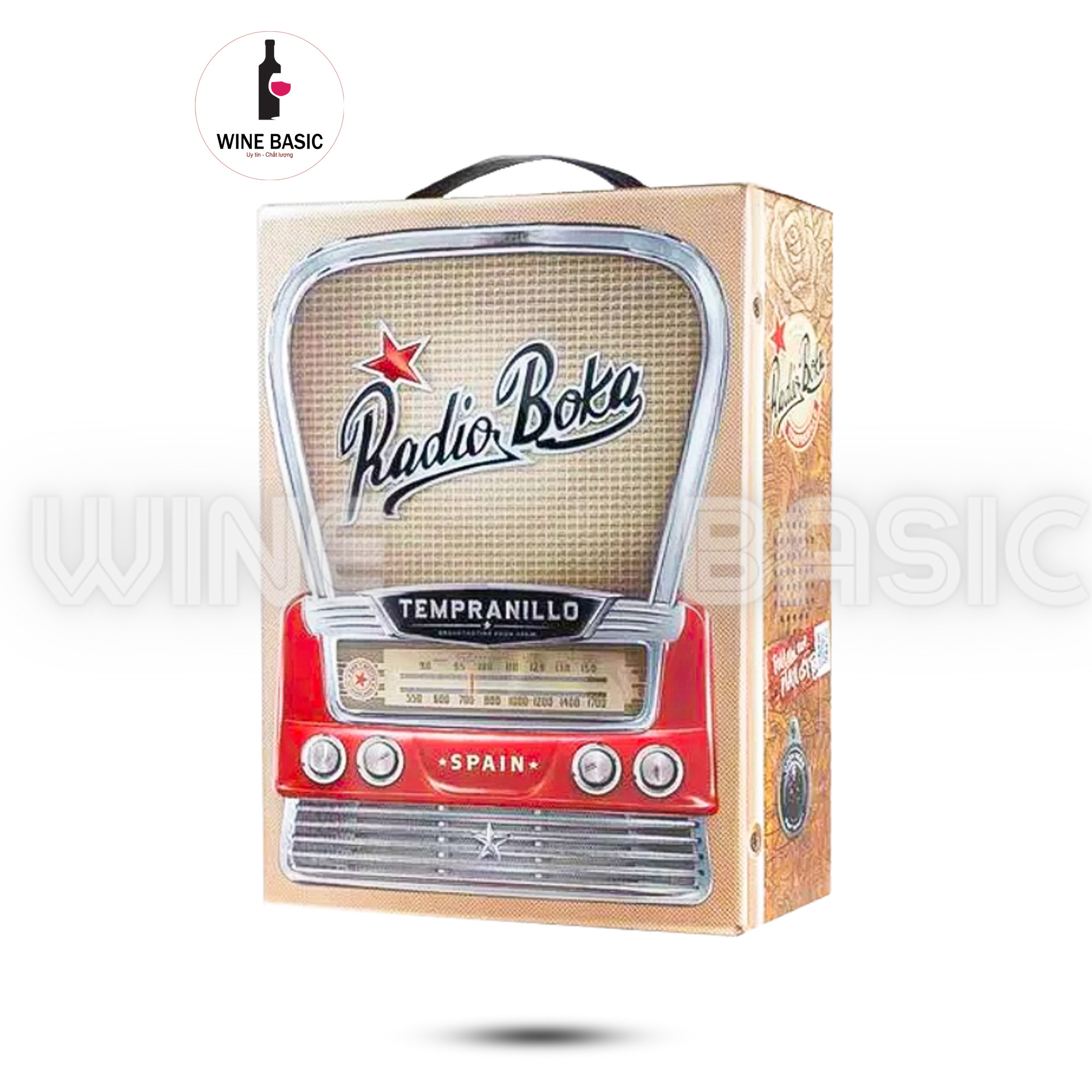 Rượu Vang Bịch Radio Boka Tempranillo