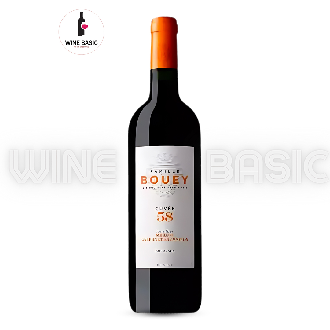Rượu Vang Famille Bouey Cuvee 58 Merlot Cabernet Sauvignon