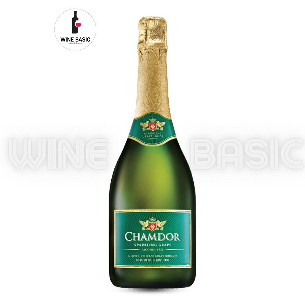 Rượu Vang Nổ Không Cồn Chamdor Sparkling White Grape