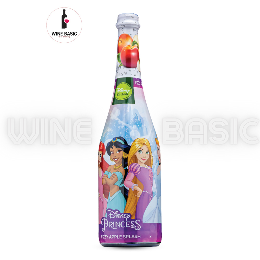 Rượu Vang Nổ Không Cồn Disney Princess Fizzy Apple Splash