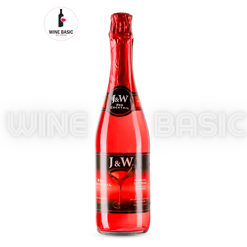 Rượu Vang Nổ Không Cồn J&W Cocktail Red