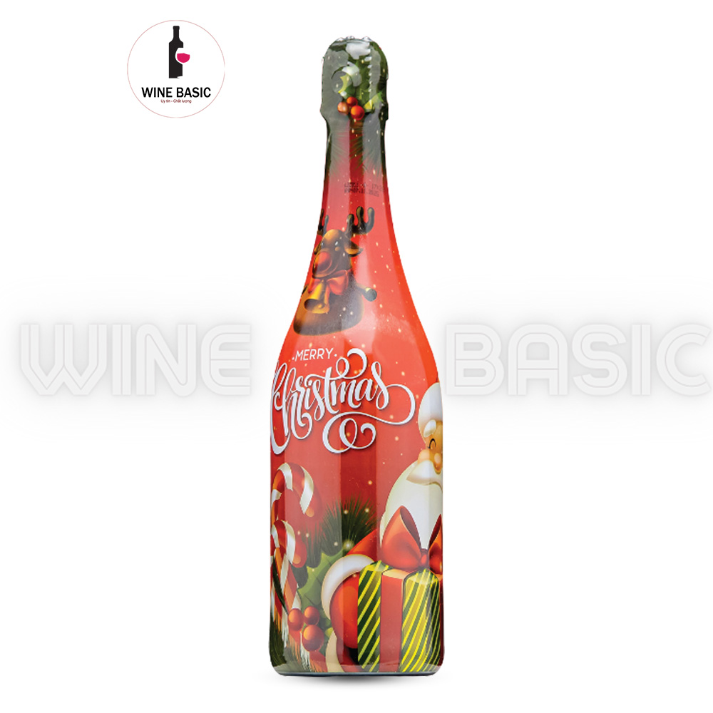 Rượu Vang Nổ Không Cồn Merry Christmas Apple
