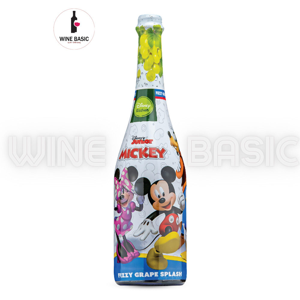 Rượu Vang Nổ Không Cồn Mickey Fizzy Grape Splash
