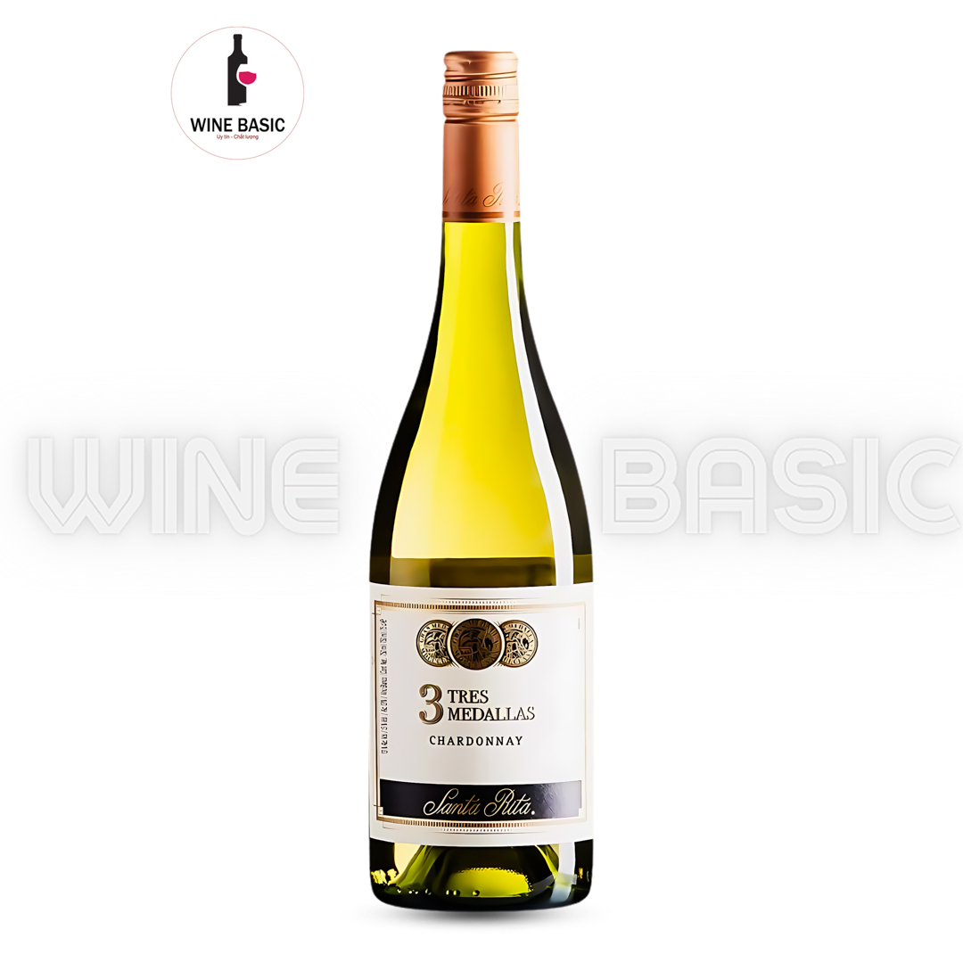Rượu Vang Santa Rita 3 Tres Medallas Chardonnay