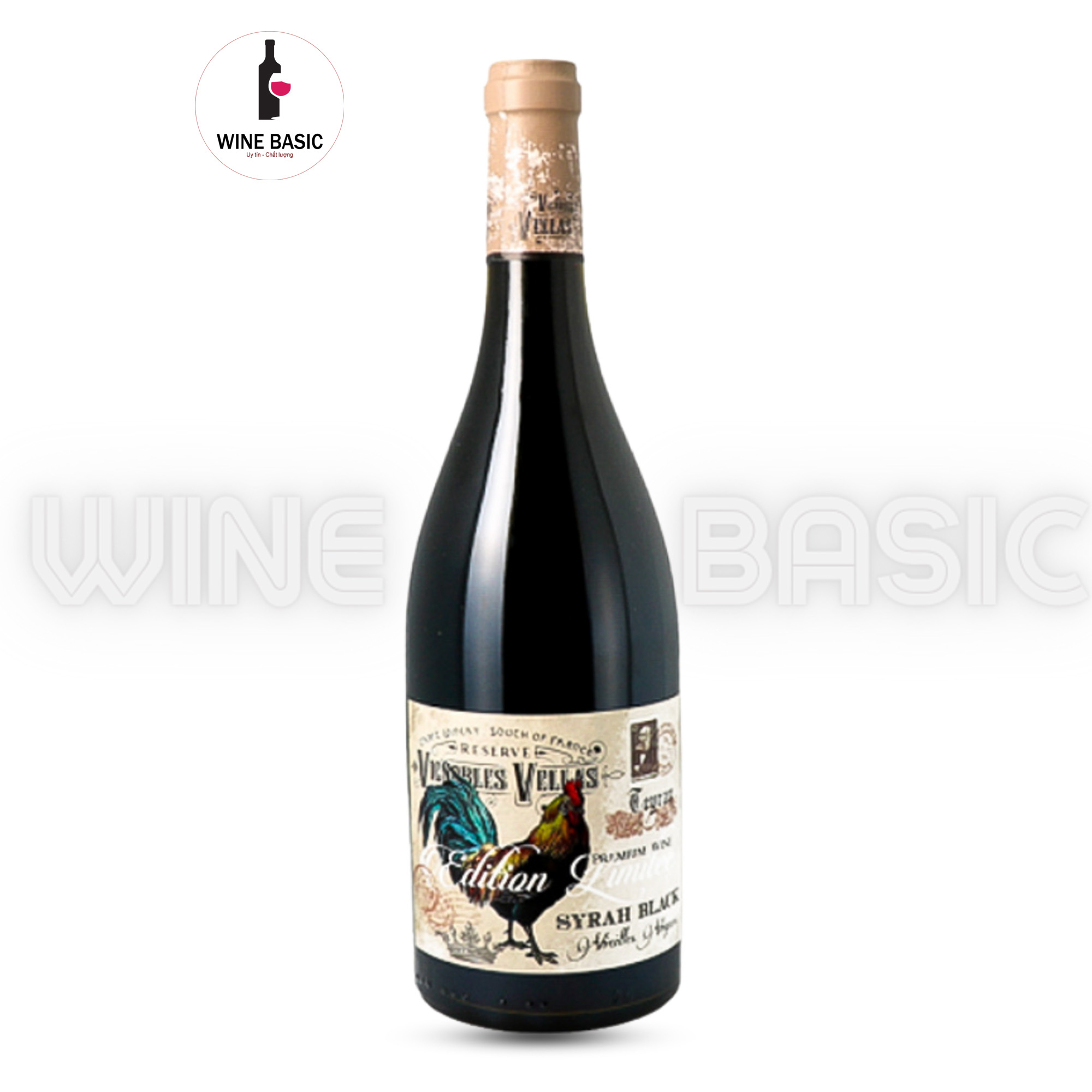 Rượu vang vignobles vellas le coq syrah