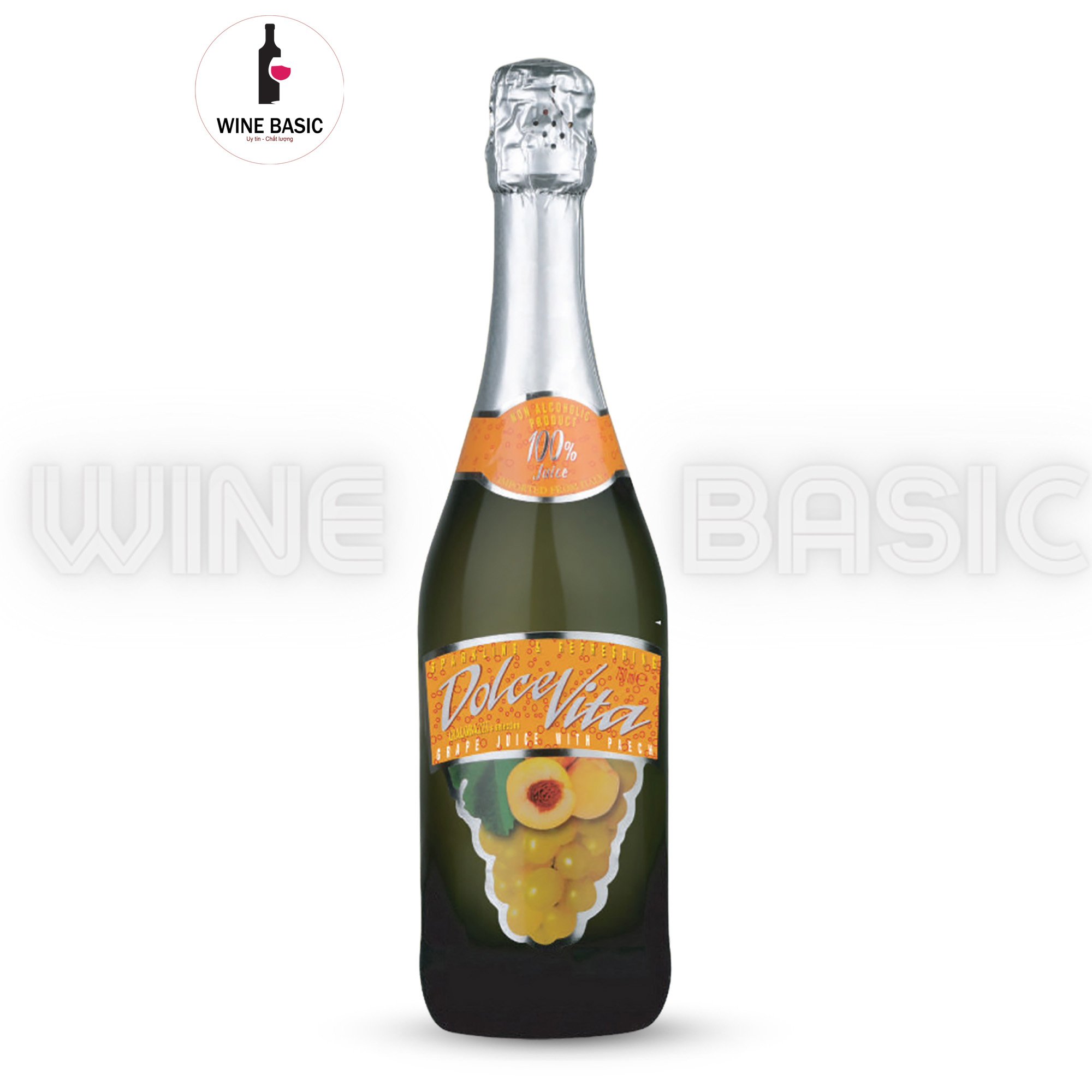 Vang Nổ Không Cồn Dolce Vitta – Vị Đào