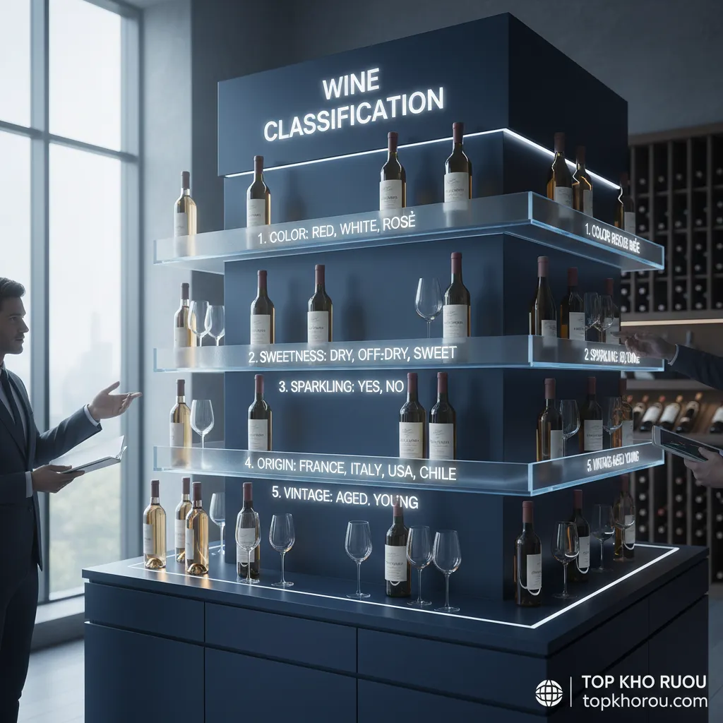 2. Phân loại rượu vang