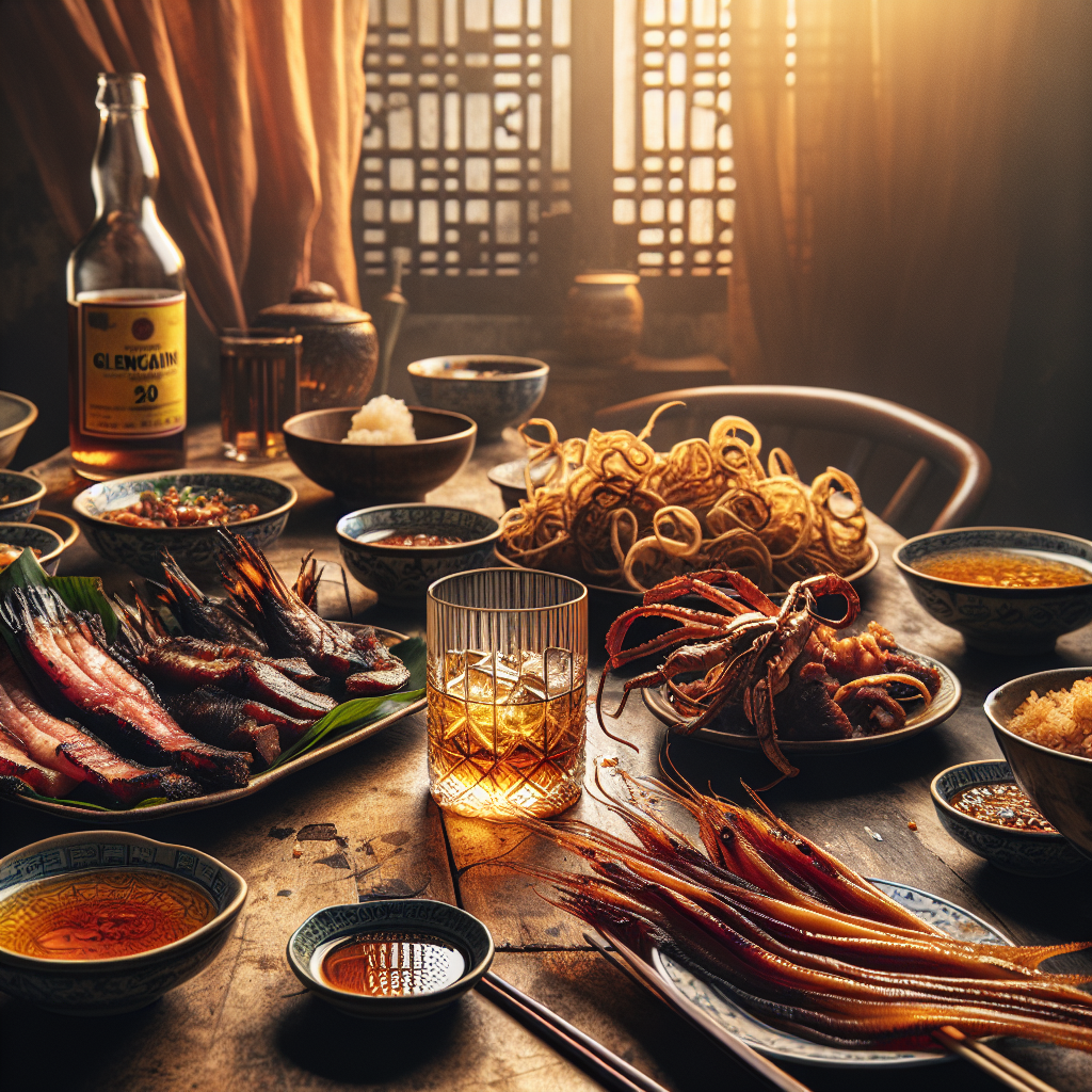 Gợi ý pairing Whisky độ cồn cao với món Việt nướng và khô mực