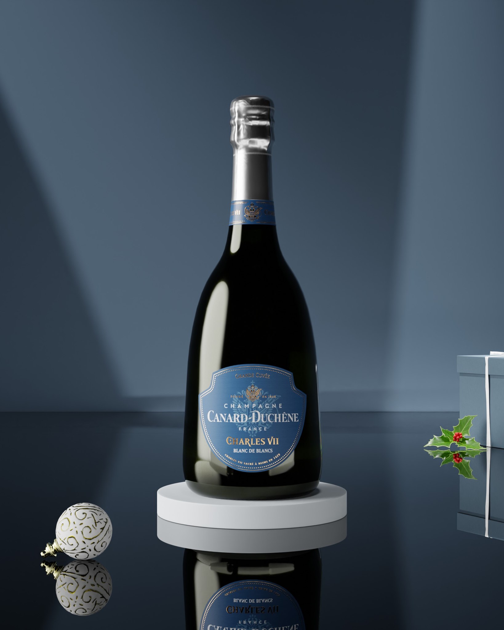 Rượu Champagne Canard-Duchene Charles VII Blanc De Blanc