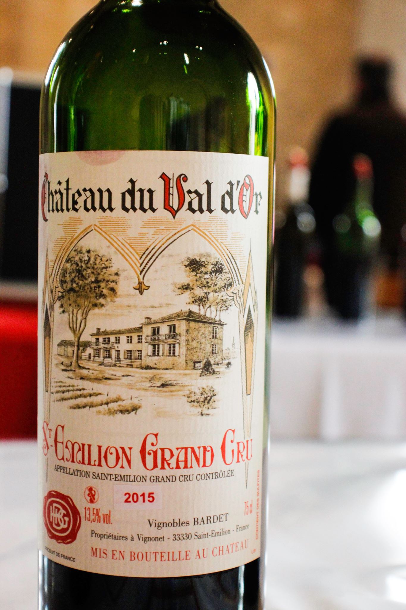 Rượu Vang Château du Val d'Or 2015