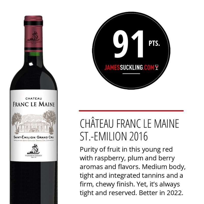 Rượu Vang Chateau Franc Le Maine 2016