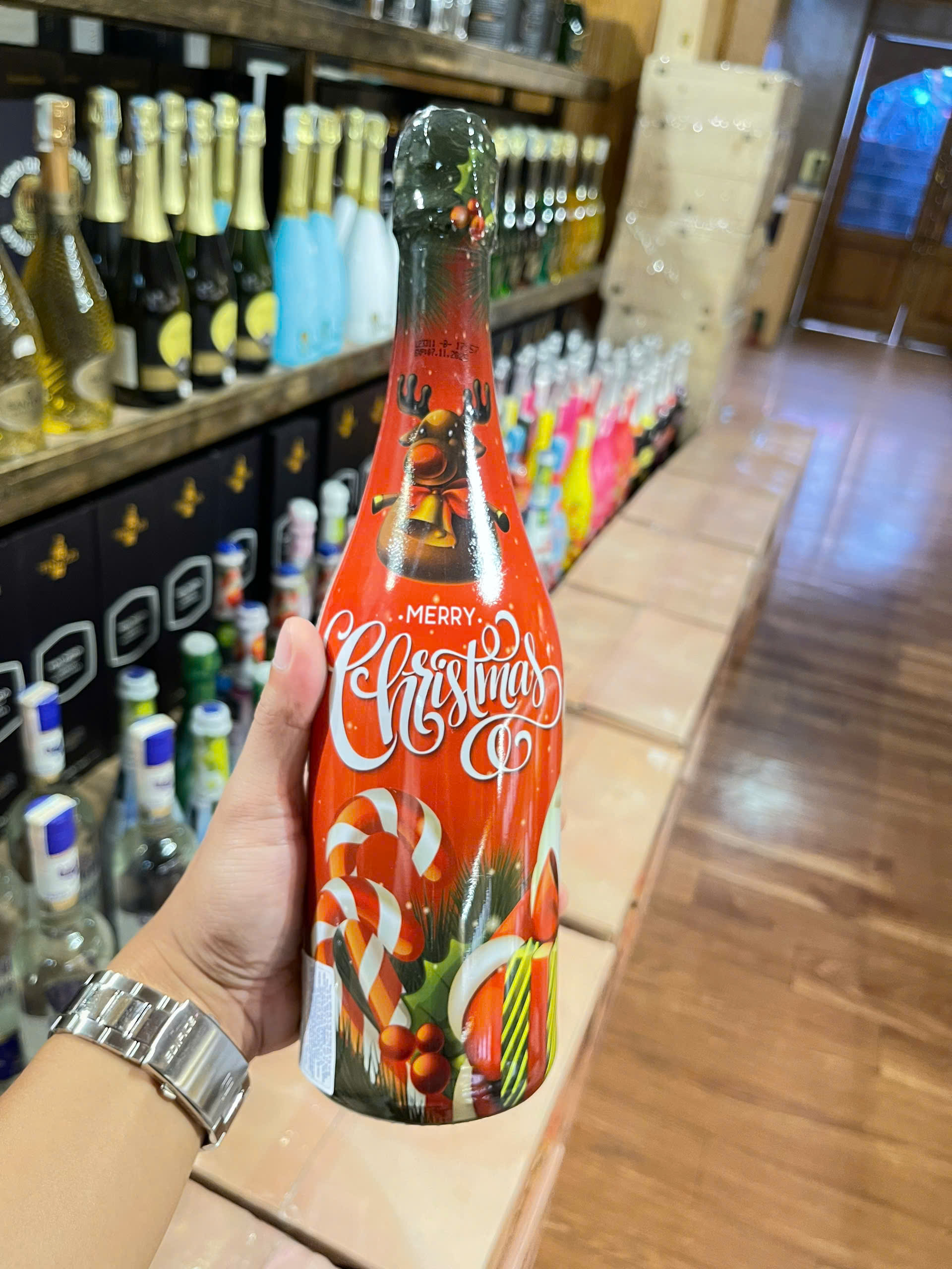 Rượu Vang Nổ Không Cồn Merry Christmas Apple 1 Rượu Vang Nổ Không Cồn Merry Christmas Apple