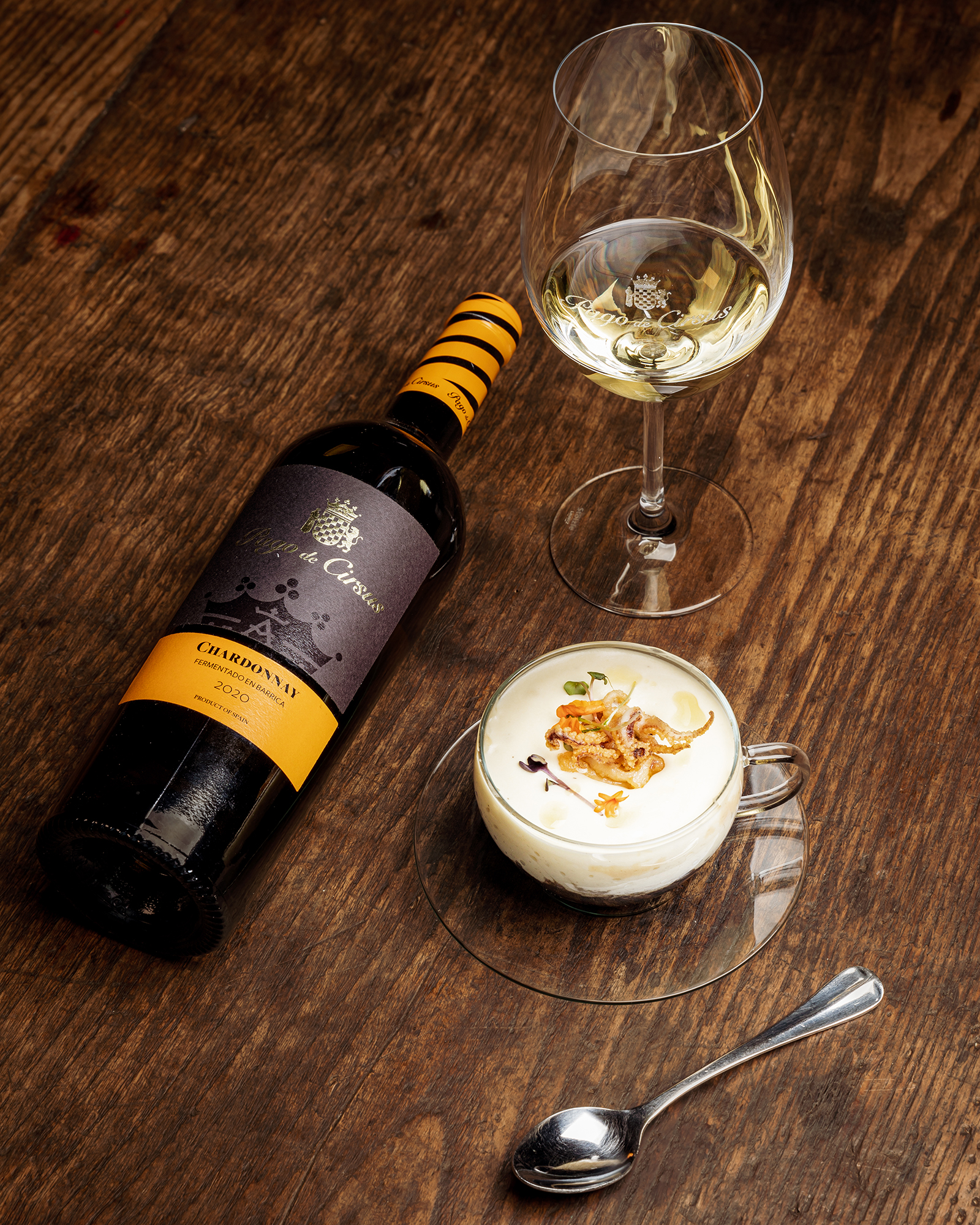 Rượu Vang Pago de Cirsus Chardonnay Fermentado en Barrica