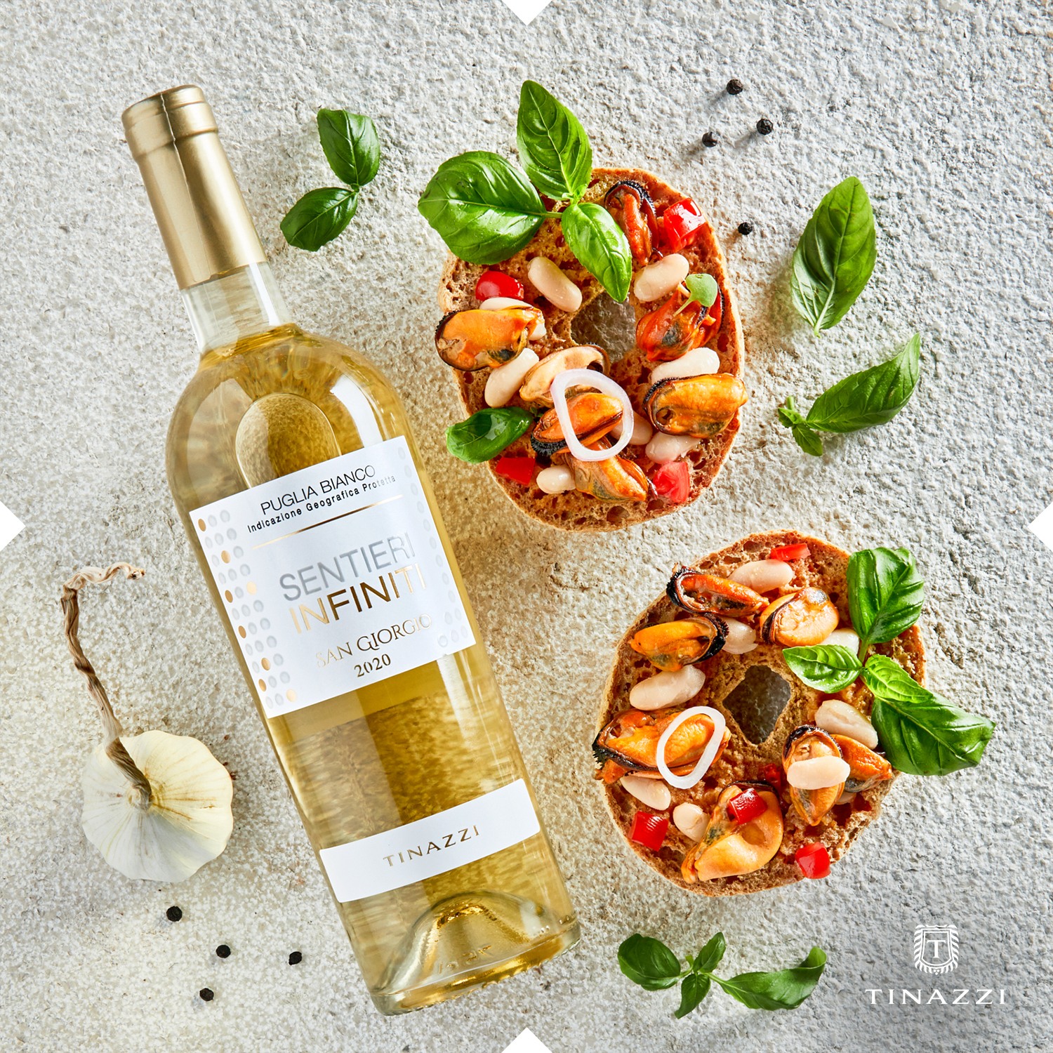 Rượu Vang Sentieri Infiniti Puglia Bianco