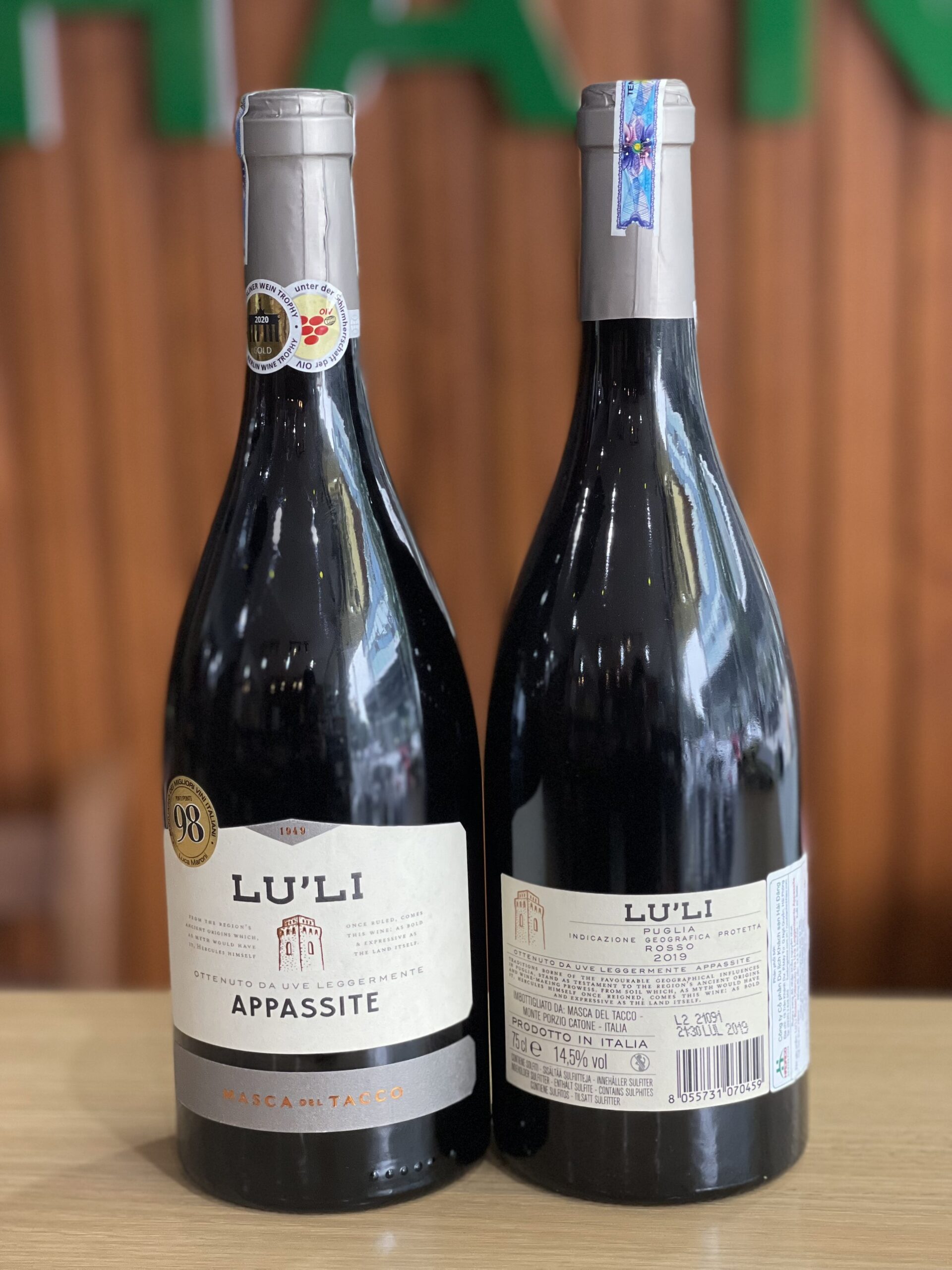 Rượu Vang Lu'Li Appassite Masca del Tacco