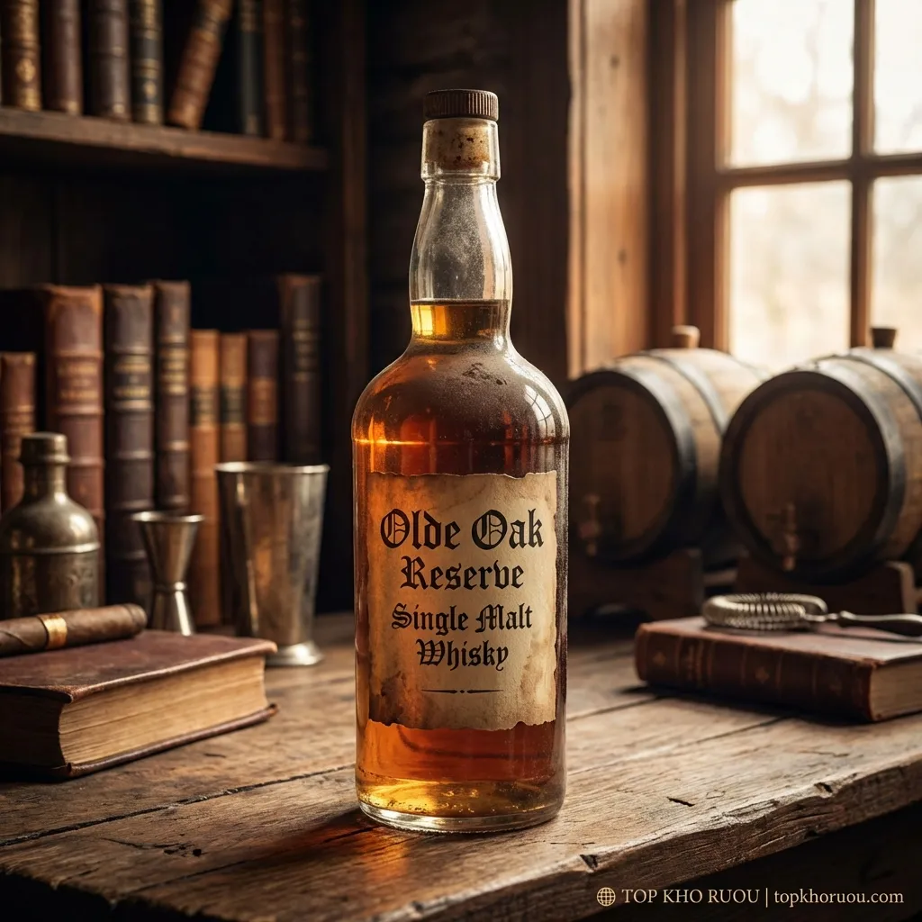 Chai whisky cổ điển